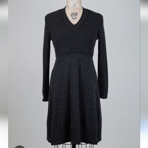 Tonet Gray Sweater Dress Wool Silk Cashmere Gray  IT 42  US 10/12  $795
